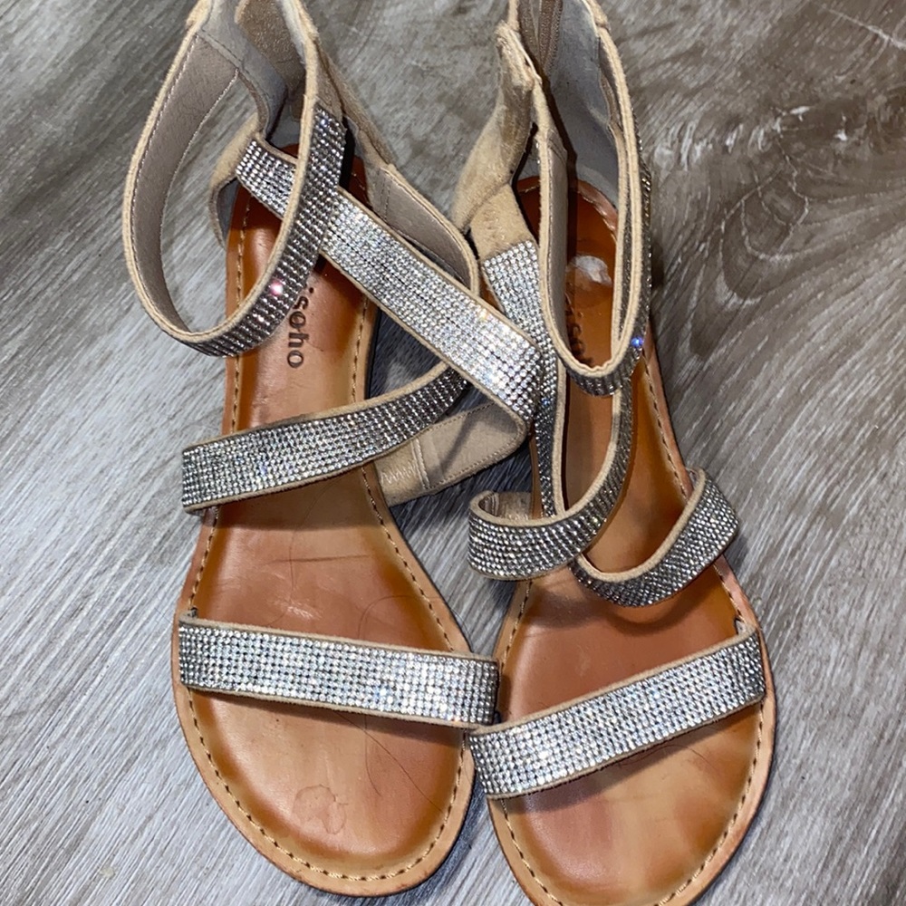 Sparkly Faux Diamond Flats
